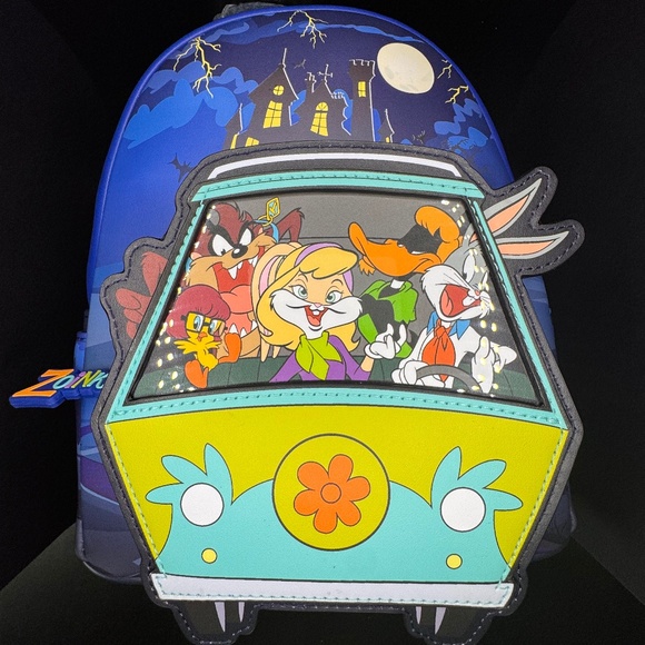 Warner Brothers 100th Anniversary Looney Tunes & Scooby Mashup Mini Backpack